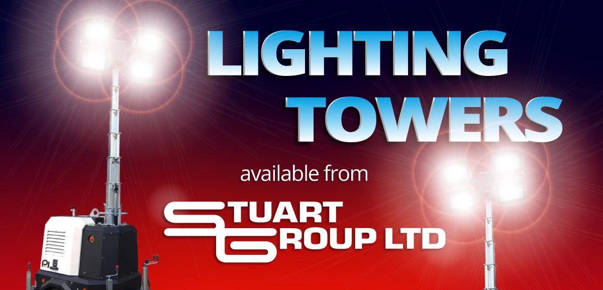 Lighting Towers available from Stuart Group Ltd