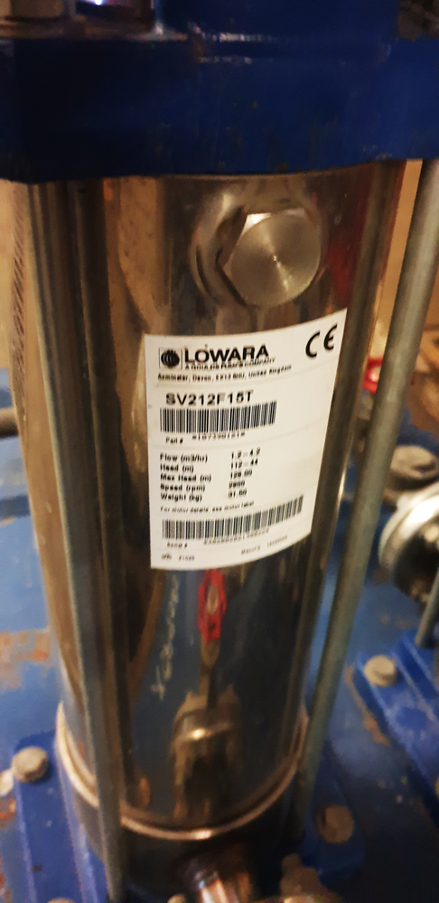 Xylem / Lowara SV212F15T twin booster set sold in London